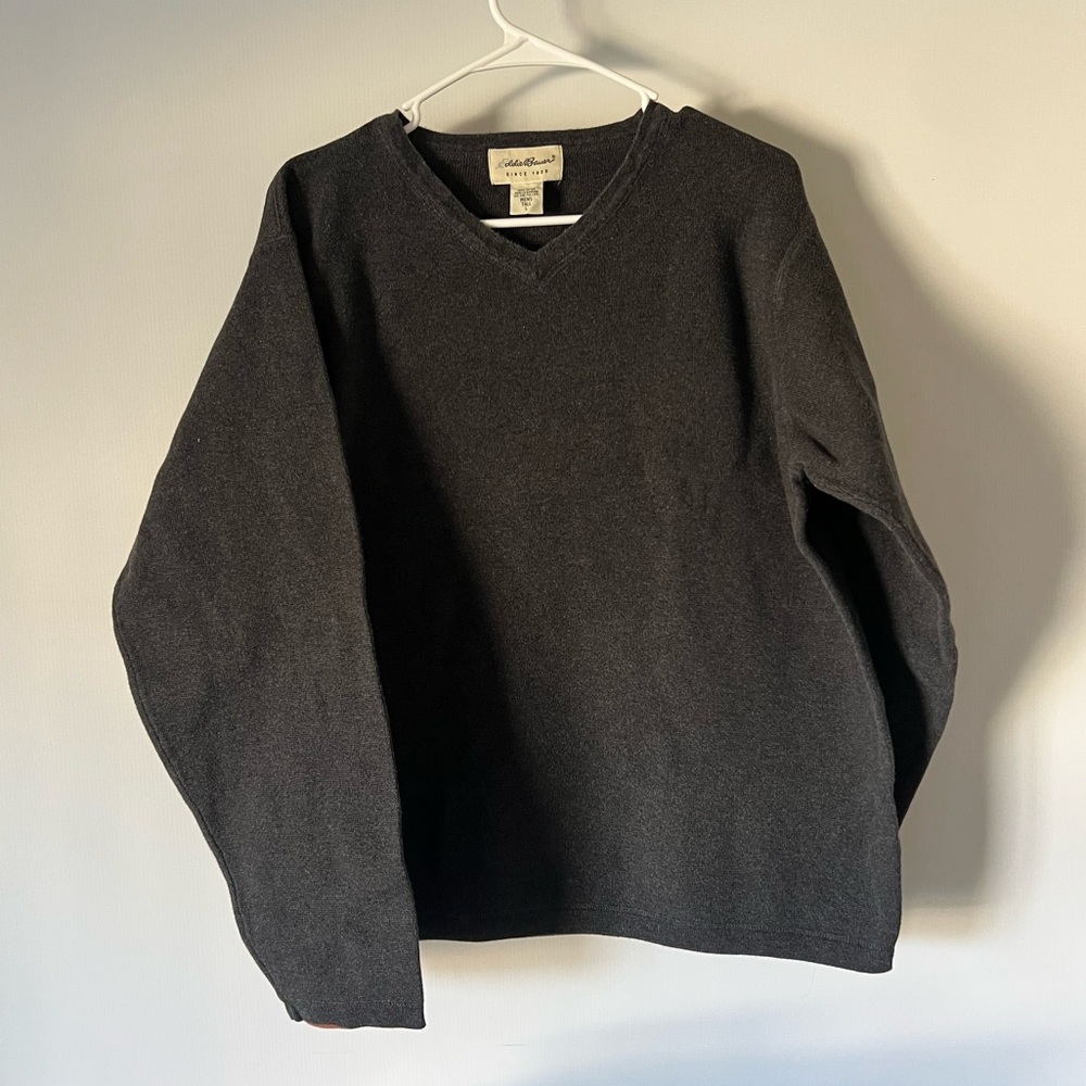 Eddie Bauer Mens Thick Cotton Pullover